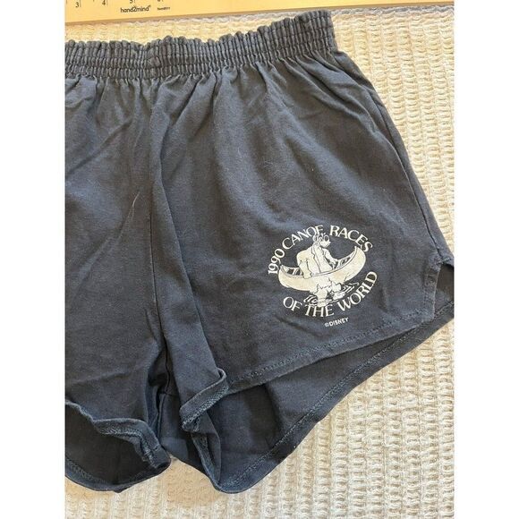 VINTAGE Disneyland Canoe Races Disney Short Shorts Br’er Rabbit Medium 1990 RARE - Picture 2 of 4